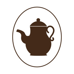 delicious coffee teapot icon vector illustration design