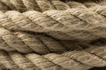 Old rope close up