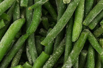 Frozen cut green beans vegetable