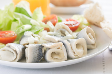 Pickled Herring or Rollmops