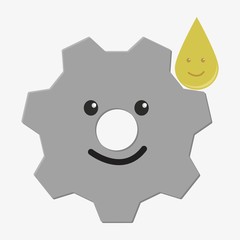 Cogwheel vector icon