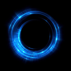 Abstract neon background. luminous swirling. Glowing spiral cover. Black elegant. Halo around. Power isolated. Sparks particle. Space tunnel. Glossy jellyfish. LED color ellipse. Glint glitter