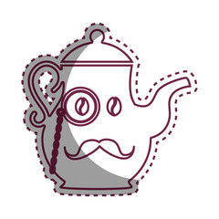 delicious coffee teapot icon vector illustration design