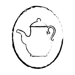 delicious coffee teapot icon vector illustration design