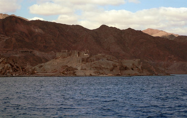 Fototapeta na wymiar Saladin's fort, Pharaoh's Island, Egypt