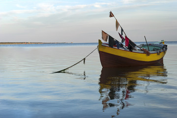 Fototapeta na wymiar Old fishing boats