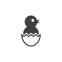 chick egg icon on the white background