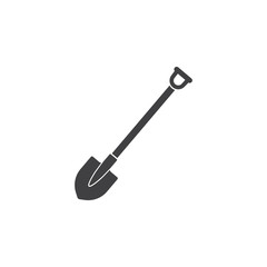 shovel icon on the white background