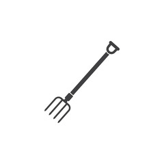 Fototapeta premium garden fork icon on the white background