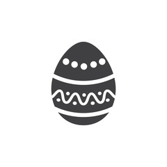 Easter egg icon on the white background