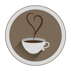 delicious coffee cup icon vector illustration design