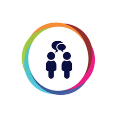 Abstract  Multicolor  App  Button