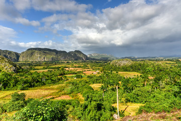 Fototapeta na wymiar Vinales Valley Panorama - Cuba