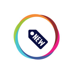 Abstract  Multicolor  App  Button
