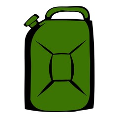 Metal canister icon cartoon