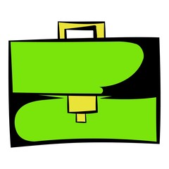 Briefcase icon cartoon