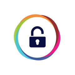 Abstract  Multicolor  App  Button