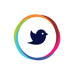 Abstract  Multicolor  App  Button
