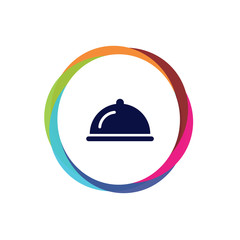 Obraz premium Abstract Multicolor App Button