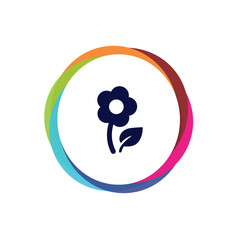 Naklejka premium Abstract Multicolor App Button