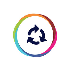Abstract  Multicolor  App  Button