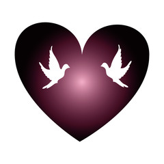 breast cancer campaign heart vector illustration design