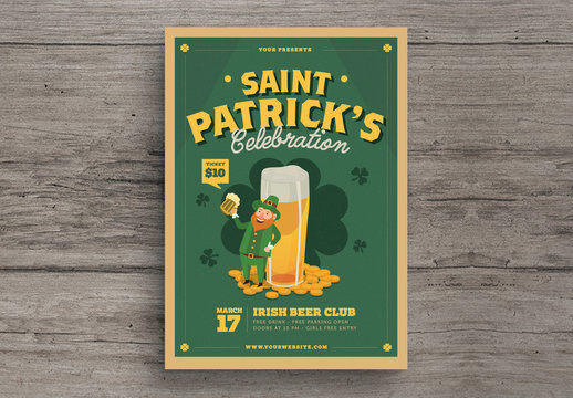 St Patrick's Day Beer Event Flyer