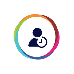 Abstract  Multicolor  App  Button