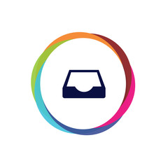 Abstract  Multicolor  App  Button