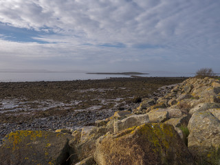 Fototapeta na wymiar Low tide at the beach, West coast of Ireland.