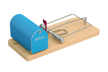 mailbox in mousetrap, 3D rendering