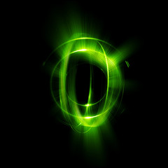 Abstract ring background with luminous swirling backdrop. light circles light effect. Glowing cover. Image of color atoms and electrons. Physics concept. Nanotechnology flow sparks.