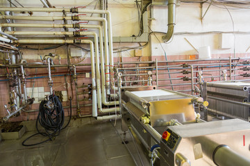 Industrial equipment for the production of champagne