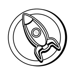 rocket child toy icon vector illustration design