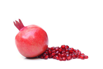 Pomegranate isolated