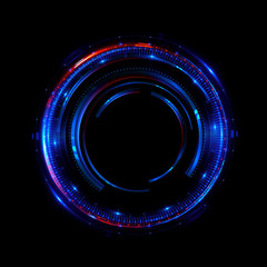 Abstract neon background. luminous swirling. Glowing spiral cover. Black elegant. Halo around. Power isolated. Sparks particle. Space tunnel. Glossy jellyfish. LED color ellipse. Glint glitter
