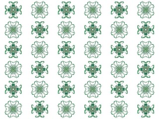 Texture with 3D rendering abstract fractal green pattern