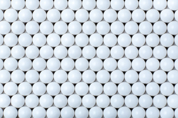 Background of white balls. airsoft 6mm.