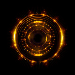 Abstract neon background. luminous swirling. Glowing spiral cover. Black elegant. Halo around. Power isolated. Sparks particle. Space tunnel. Glossy jellyfish. LED color ellipse. Glint glitter