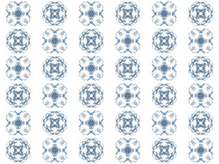 Texture with 3D rendering abstract fractal blue pattern