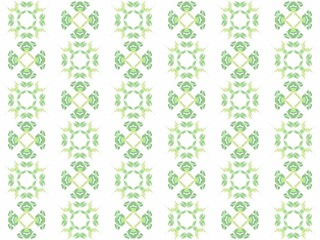 Texture with 3D rendering abstract fractal green pattern