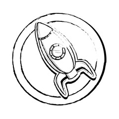 rocket child toy icon vector illustration design