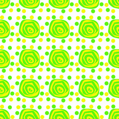pattern giallo e verde pois
