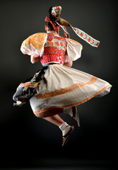 Slovak folk dancer