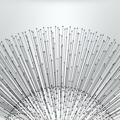Abstract Needle  Ball Background - vector illustration