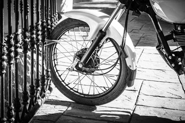 Fototapeta na wymiar parked bike