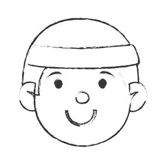 Obraz na płótnie Canvas young man avatar character vector illustration design