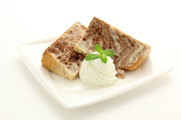 マーブルシフォンケーキ