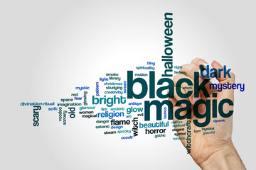 Black magic word cloud