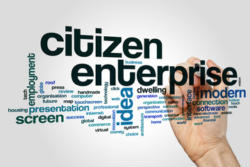 Citizen enterprise word cloud